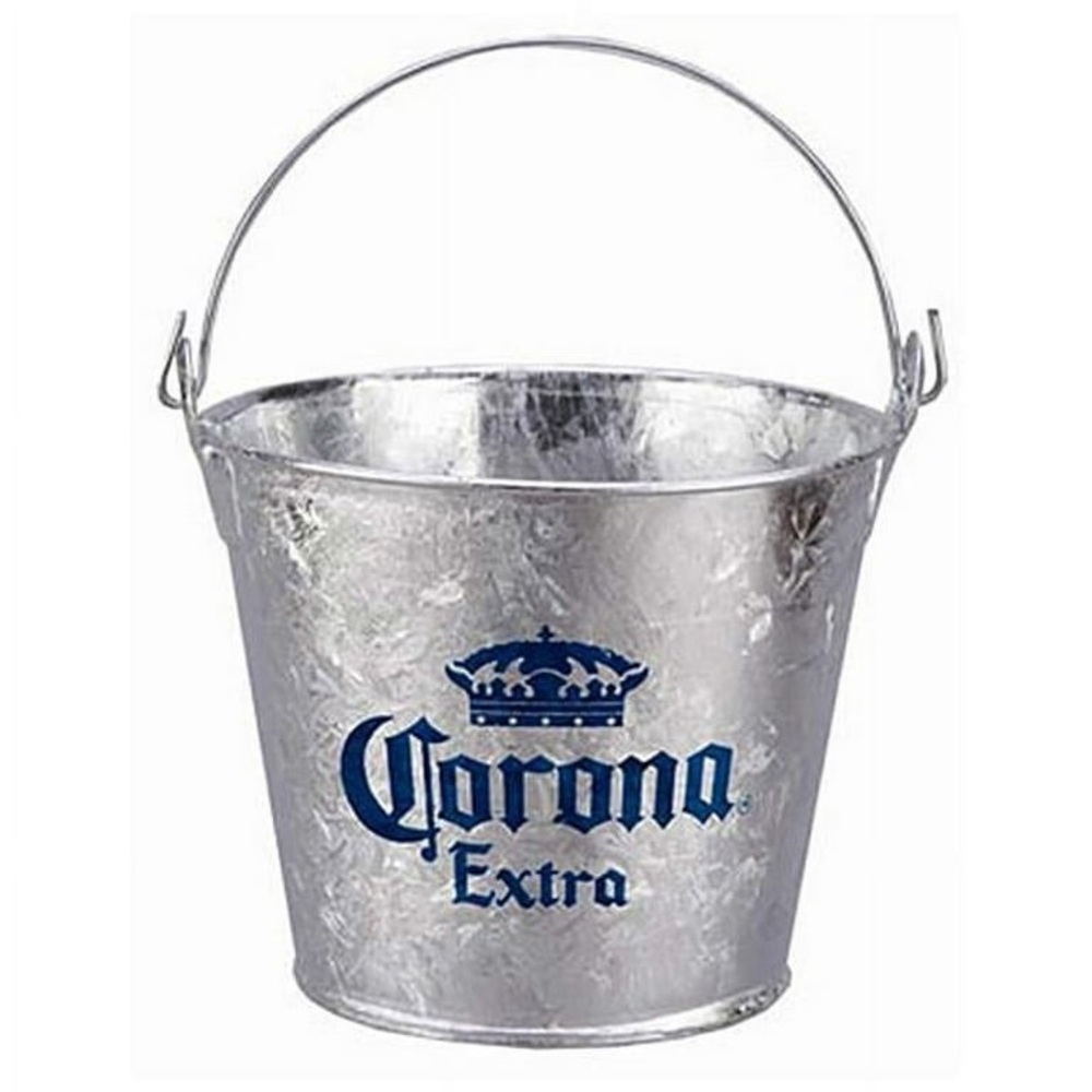 Corona Extra Galvanized Beer Bucket